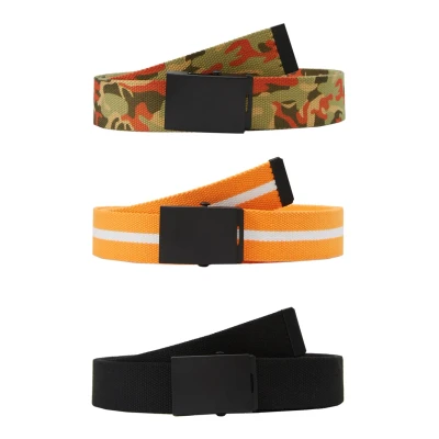 Afbeelding van Urban Classics TRIO 3 PACK Riem, Maat: S/M, Black/orange/white