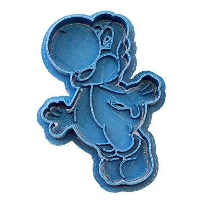 Afbeelding van Cuticuter Yoshi Mario Bros uitsteekvorm voor koekjes, blauw, 8 x 7 1,5 cm