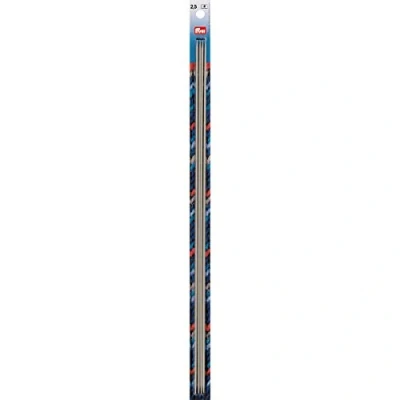 Afbeelding van Kousen en handschoen breinaalden aluminium grijs 20 cm 2,50 mm