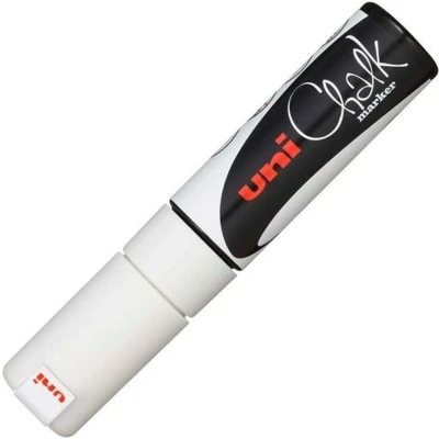 Afbeelding van Krijtstift Uni ball schuin wit