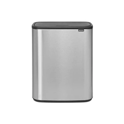 Image de Brabantia Bo Touch Bin 2 x 30 Litres Inox Fingerprint Proof