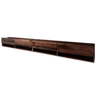 Afbeelding van Meubella TV Meubel Asino Old wood 280 cm