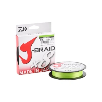 Afbeelding van Daiwa J Braid X8 Chartreusse Dyneema 0.18mm 300m Geel