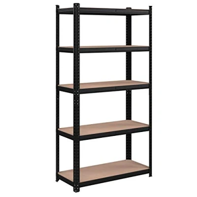 Afbeelding van Set X2 Verstelbare 5 laagse Stellingkast, Zware Belasting Plank H200 cm L90 x H180