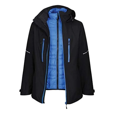 Afbeelding van Regatta Evader 3 in 1 jas zwart/oxfrdblu, Zwart/Blauw (zwart/oxfrdblu), (Blk/OxfrdBlu)