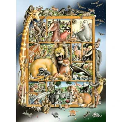Afbeelding van Ravensburger puzzel Dieren collage Legpuzzel 100 XXL stukjes