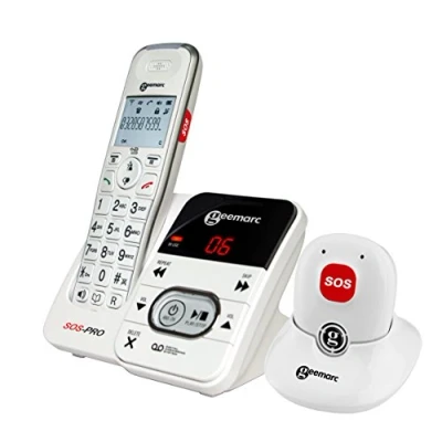 Image de Geemarc Téléphone Amplidect 295 Sos Pro + Répondeur (dect295sos_pro_wh_vd)