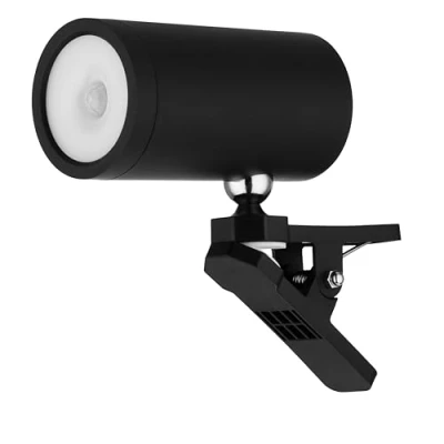 Afbeelding van REV Led wandlamp, wandlamp met batterij en bewegingsmelder, 180 lm, draadloos, dimbaar, 360 graden draaibaar, ideaal voor camping, garage kelder, IP54, zwart