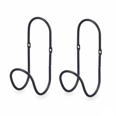 Afbeelding van Hangers Zwart Metaal Set 2 Onderdelen (6 Stuks)