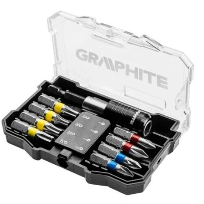 Afbeelding van GRAPHITE 56H614 Set schroevendraaierbits Kunststof cassette 10