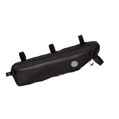 Afbeelding van AGU Bikepacking Tube Small Venture Frametas Zwart 3L Waterafstotend Eenvoudige Montage 100% Gerecycled Polyester