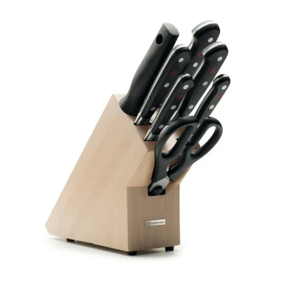 Image de Wusthof Ensemble de couteaux classique 7 pièces avec bloc bois hêtre
