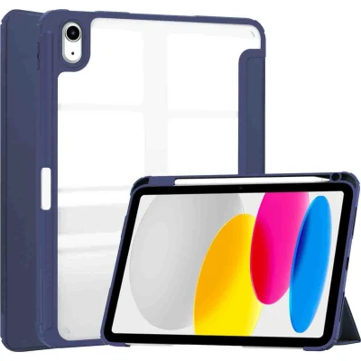 Afbeelding van imoshion Trifold Hardcase Bookcase voor de Apple iPad 11 (2025) inch A16 / 10 (2022) 10.9 Donkerblauw