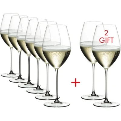 Afbeelding van Riedel Champagne Glazen Veritas Pay 6 Get 8