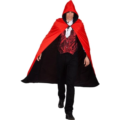 Afbeelding van Boland Cape Twilight zwart/rood Volwassenen Vampier Halloween en Horror