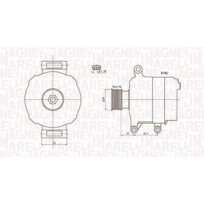 Afbeelding van MAGNETI MARELLI 063731869010 Dynamo / Alternator 12V 105A MINI: Hatchback, Convertible
