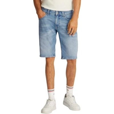 Afbeelding van Tommy Jeans Ronnie Jeansshort, Heren, Maat: 29, Denim light