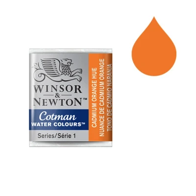 Image de Winsor &amp; Newton Cotman aquarelle (demi godet) 090 nuance de cadmium orange