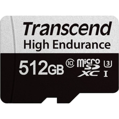 Afbeelding van Transcend USD350V microSD kaart Retail 512 GB UHS I, Class 10, v30 Video Speed