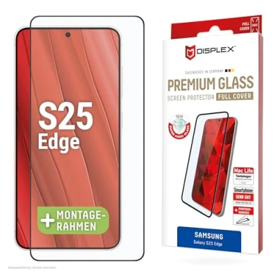 Afbeelding van Displex Screenprotector Real Glass Full Cover voor de Samsung Galaxy S25 Edge