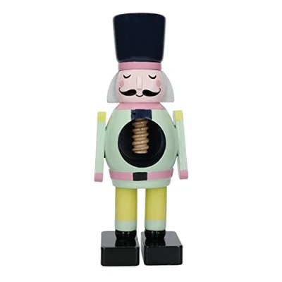 Afbeelding van Notenkraker, Hout, Soldaat, Man, Pastel, Handgeschilderd KitchenCraft The Nutcracker Collection