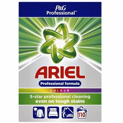 Afbeelding van Ariel waspoeder, voor gekleurde was, 110 wasbeurten, doos van 7,15 kg wasmiddel