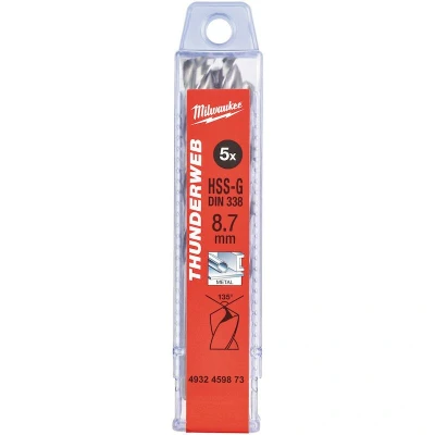 Afbeelding van MILWAUKEE 4932459873 THUNDERWEB metaalboor DIN 338 TW 8,7x125mm (5 st.)
