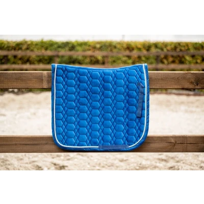 Afbeelding van HB Showtime Zadeldekje Velvet Dressuur Turkish Blue Full