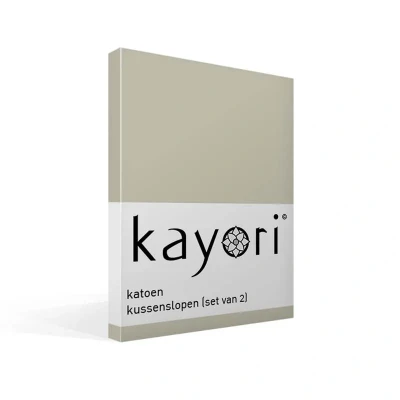 Afbeelding van Kayori Kussensloop Kai 2 stuks 60x70 Zand 60/70 (Kleur: Zand)