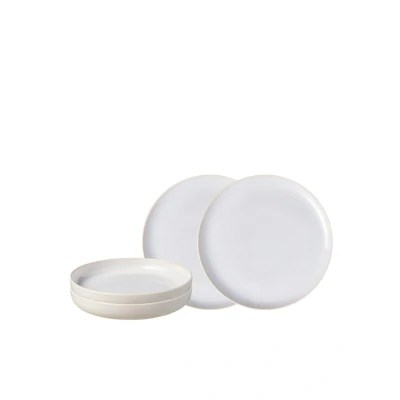 Afbeelding van Villeroy &amp; Boch Crafted Cotton Seviesset 4 delig Gebroken Wit