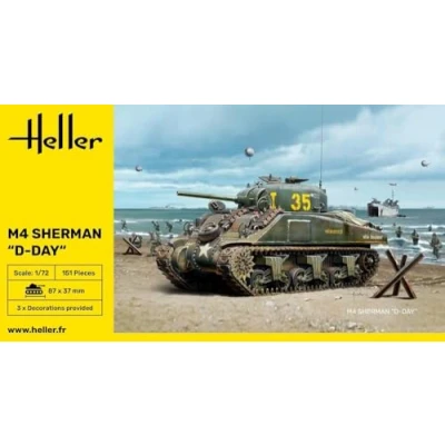 Afbeelding van 1:72 Heller 79892 Sherman Tank Plastic Modelbouwpakket