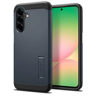 Afbeelding van Spigen Tough Armor beschermhoes [stevige standaard] compatibel met Samsung Galaxy A56 5G metallic leisteen