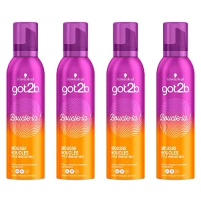 Afbeelding van Schwarzkopf Got2B Stylingschuim voor haar definitie van krullen anti kroes golvend tot krullend aerosol 250 ml
