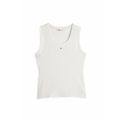 Afbeelding van Tommy Jeans Essential TANK Top, Dames, Maat: 44, Ecru