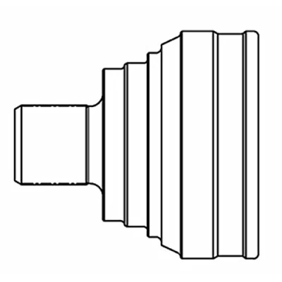 Afbeelding van GSP 803058 Homokineet Middle groove AUDI: A4 B6 Avant, B7 B6/B7 Convertible