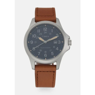 Afbeelding van Timex Expedition North Field POST Solar Horloge, Heren, Maat: One Size, Brown/blue