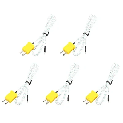 Afbeelding van HALJIA 5 stuks digitale thermokoppelsondes type K meetbereik 50 400 C kabellengte ca. 1 m