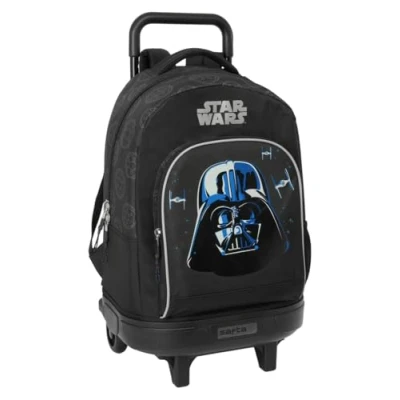 Afbeelding van Schoolrugzak met Wielen Star Wars Rebellion Zwart 33 x 45 22 cm