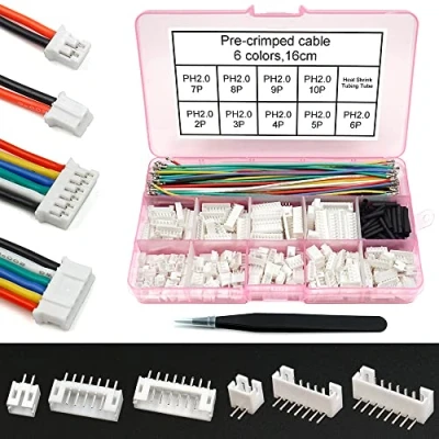 Afbeelding van Kabelset voor stopcontacten, PH 2,0 mm, compatibel met JST mm Stemma steekconnectordraden