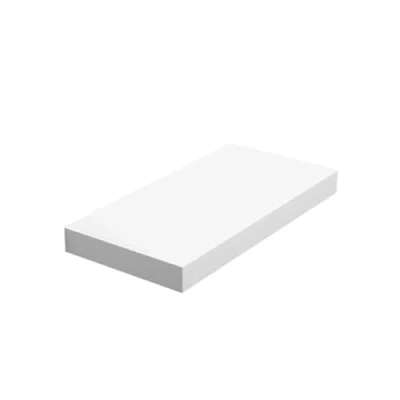 Afbeelding van VASAGLE LWS24WT Wandrek, zwevende plank, hangrek voor boeken, foto&#039;s, decoratie, 40 x 20 3,8 cm, MDF, woonkamer, keuken, entree, slaapkamer, badkamer, wit