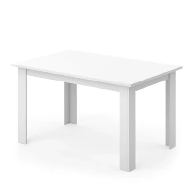 Afbeelding van Vicco Karlos eettafel, wit/walnoot ,140 cm, met krasbestendig oppervlak van melaminehars