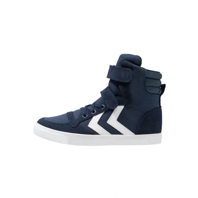 Afbeelding van Hummel Slimmer Stadil Sneakers hoog voor kinderen, Maat: 26, Dress blue Leer en textiel