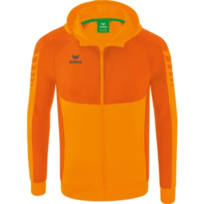 Afbeelding van Six Wings trainingsjack met capuchon new orange/oranje / XL