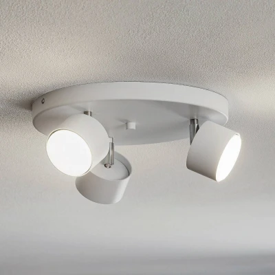 Afbeelding van Plafondspot Cloudy 3 lamps rond wit