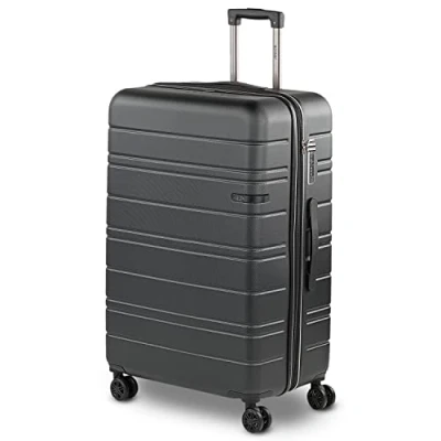 Afbeelding van JASLEN Vliegtuigcabinekoffer handbagage kleine harde koffer met 4 wielen ultralichte cijferslot robuuste 171250, zwart., Stijlvol