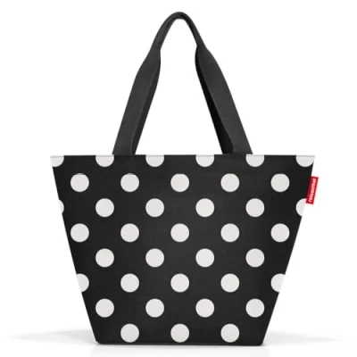 Afbeelding van Reisenthel Shopper M Handtas 15L Dots Wit