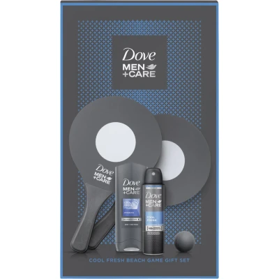 Afbeelding van Dove Geschenkset Men Care Cool Fresh Deospray 150 ml, Douchegel 250 ml en Beach Game Set