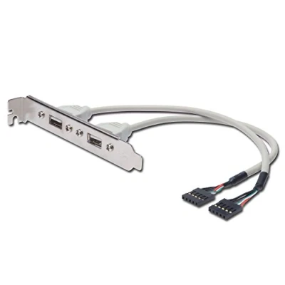 Afbeelding van Digitus USB 2.0 Aansluitkabel [2x stekker intern 5 polig 2x bus A] Kabel 25.00 cm