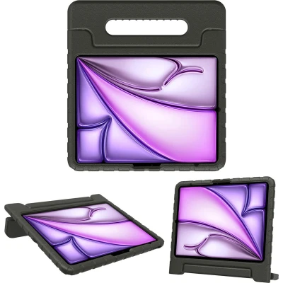 Afbeelding van imoshion Tablet Hoes Kinderen Geschikt voor iPad Air 13 inch (2024) M2 Kidsproof Backcover met handvat Zwart