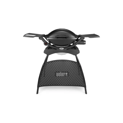Afbeelding van Weber Q 2000 met stand Zwart